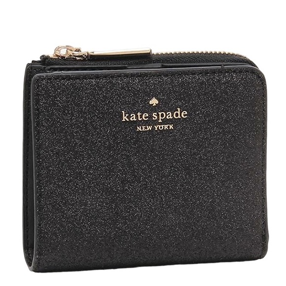 kate spade Handbags - •black sparkly kate spade wallet•